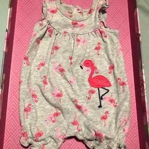 Carter’s gray and pink romper